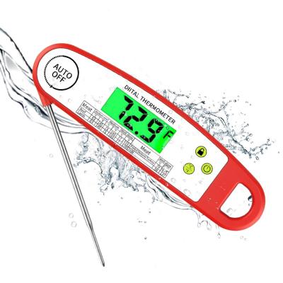 China Quick Response Digital Thermometer Ultra-Fast Read Folding Food Meat Cooking Temp With Back Light And Magnet Digital Food Thermometer for sale