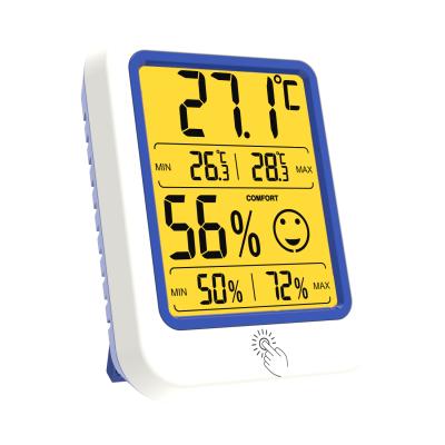 China Temperature Humidity Monitor Meter Digital Indoor Thermometer And Hygrometer With Humidity Gauge 75*95*23mm for sale