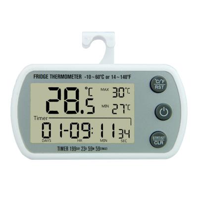 China Fridge Thermometers Digital Thermometer Refrigerator Fridge Magnets with Thermometer for Kitchen Cold Storage Thermometer with Timer DTH-136 for sale