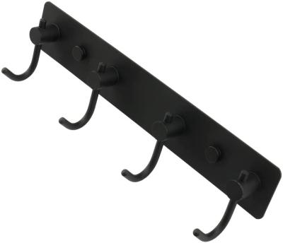 China Fashion thicken stainless steel coat hook rack, wall hook available in wall mounted and adhesive install for sale