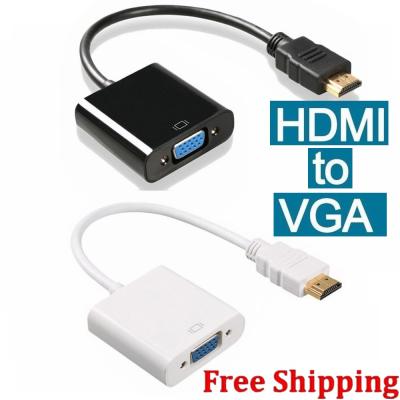 China Multimedia VGA Adapter Converter HDMI Cable Support HDMI Male to Full HD 1080P HDTV HDMI to VGA Female for PC Laptop hdmi2vga for sale