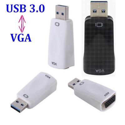 China COMPUTER USB3.0 USB 3.0 Male to VGA 1920x1080 HD Win7/8 Multi-Display Converter Graphics Socket Adapter Supports 1080p Multi Display for sale