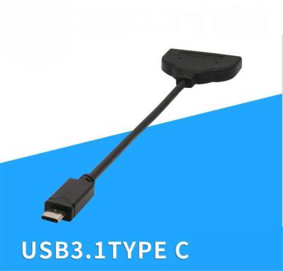 China Type c usb-c to sata converter usb 3.1 type-c to sata 7+22 pin adapter cable for 2.5