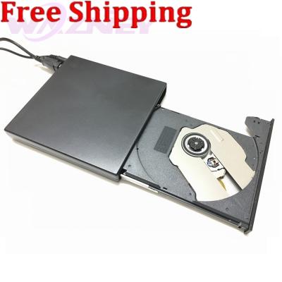 China USB 2.0 External DVD DVD-RW CD-RW Burner CD+-RW DVD ROM Black USB Combo External SLIM Portable Optical Drive for sale