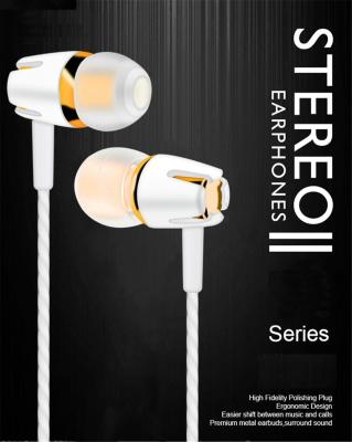 China In-Ear 3.5mm In Ear Stereo Headset Earbuds Headphones HIGH FIDELITY With MIC Volume Remote Control Microphone For iPhone Samsung for sale