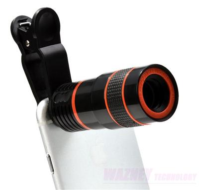 China 8 Times 8X Optical Zoom Mobile Phone Telescope CAMERA LENS With Clip For iPhone Samgsung Huawei WAZ-LES2 for sale