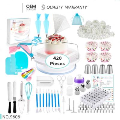 China Disposable Hot Sale Amazon Cake Supplies Decorating Tools Baking Tools Cake Decorating Set for sale