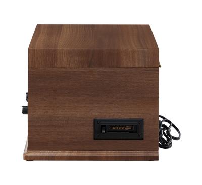 China 3 Speeds Wooden Vintage Style Semi-automatic Vintage Style Nisoul Gramaphone Gramaphone Turntable Portable Vinyl Record Player for sale