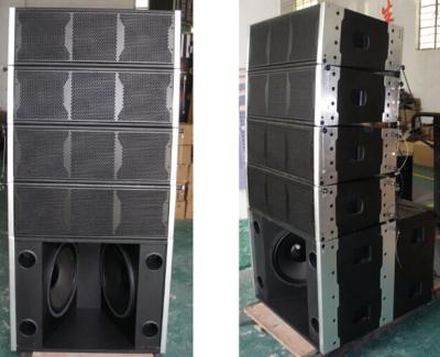 China Small Size 500 Watts Powered Line Array Mobile Stage Loudspeaker System for sale