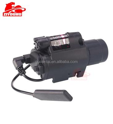 China DOT Laser Sight Scope Rifle Hard Light Red Light Mount Torch Powerful Illumination LED Flashlight for sale