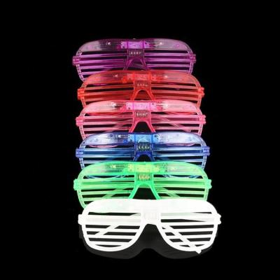 China Beautiful Colorful LED Blind Glasses Party Equipment Creative Funny Glow-in-the-Dark Flashing Glasses for sale