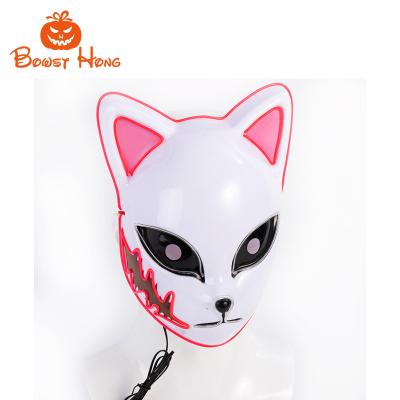 China Party Props Ghost Extinguishing Blade LED Mask Animation Luminous COSTUMES Prop Tanzhilang Has Rabbit Cat Face Like Halloween Mask for sale