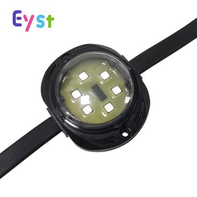 China Beautiful 50mm LANDSCAPE Black Color IP65 Waterproof PU Glue 30mm Round RGB 1W 2W LED Dot Point Light for sale