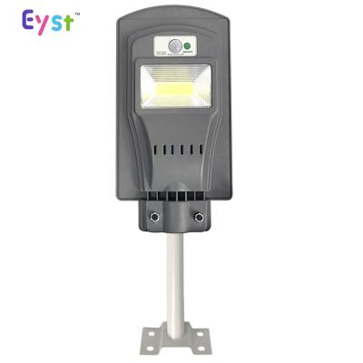 China ROUTE Best Selling Products 20w/40w/60w Rechargeable Solar Street Light Motion Sensor Integrated Led Street Light for sale