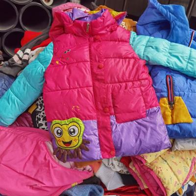 China Fashionable hot used clothing sales baby clothes winter second-hand children used clothes for sale