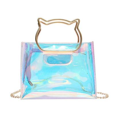 China Plastic Designer Beach Packaging PVC Jelly Bag , Clear Jelly Packaging Bags Tank Luxury for sale