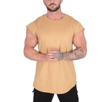 China Cheap Fit QUICK DRY Classic Sexy Cotton Muscle Gym Workout Sleeveless Male T-Shirts for sale