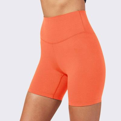 China High Waisted Mid Waist Thigh Length Breathable Simple Lightweight Gym Yoga Training Shorts Pants For Girls for sale