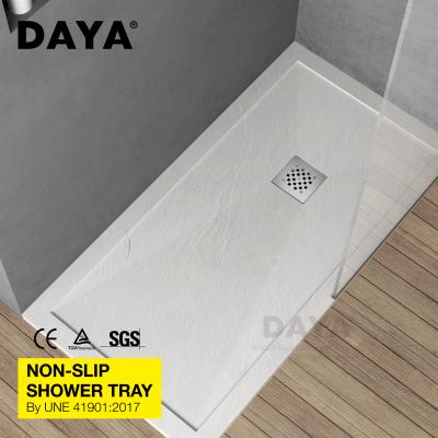 China DAYA Custom Size Shower Modern Pan Solid Outdoor Shower Tray Stone for sale