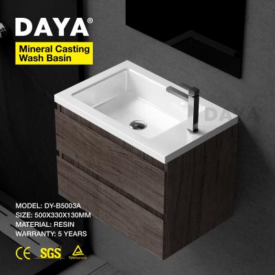 China DAYA Matt Luxury Bathroom Sinks Wash Basin Easy Clean Prices Rectangular Wash Basin for sale