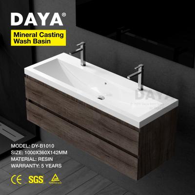 China Resin Easy Clean Sanitary Ware Sink Artificial Stone Wash Basin Gel Wash Sink for sale