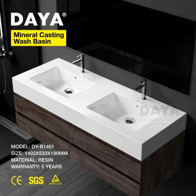 China Easy Clean Artificial Marble Sink Resin Bathroom Sink Stone Clean Stone Wash Basin for sale