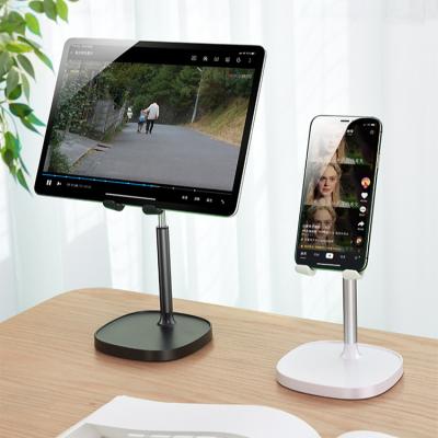 China Adjustable 2 in 1 Smart Tablet Desk Stand Adjustable Height 360 Degree Rotating Metal Phone Holder for sale