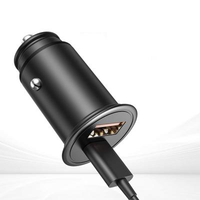 China IOS & Android Mobile Phones & Tablets Dual Zinc Alloy Car Fast Charger 30w Usb Fast Charger Odm / OEM Manufacturer Car Fast Charger for sale