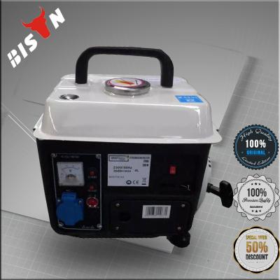 China Power Supply for Home Use BISON (CHINA) 650W Silent Mini Portable Home Use Generator 950 Watt for sale