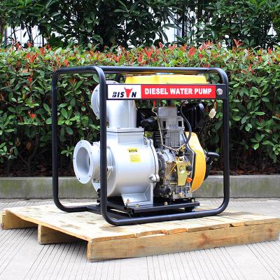 China Low pressure irrigation and agriculture BSDWP60 BISON China Taizhou Hot Sale 6 inch diesel motorized water pump for sale