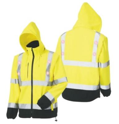 China Customized Safety Water Proof LED Light High Visibility LED Spring Winter E-Shine New Windproof NC Soft-SHELL New Design; ZHE for sale