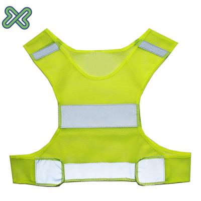 China Yellow Safety Vest Safety Outdoor Hi Strength Safety Running Reflective Vest for sale