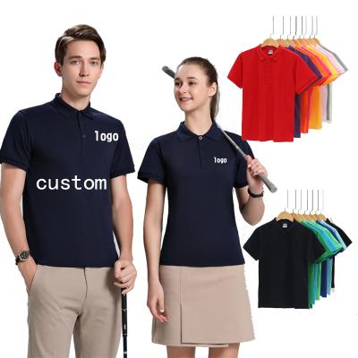 China 2022 Custom Anti-Wrinkle Mens Shirts Golf Lapel Short Sleeve Polo T-Shirt for sale