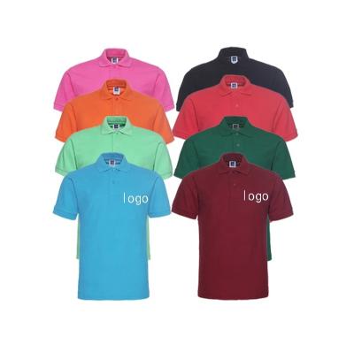 China High Quality Custom Sustainable Cotton 35 Polyester Anti-Shrink Polo Shirts 65 Color Logo Embroidered Polo Shirt for sale