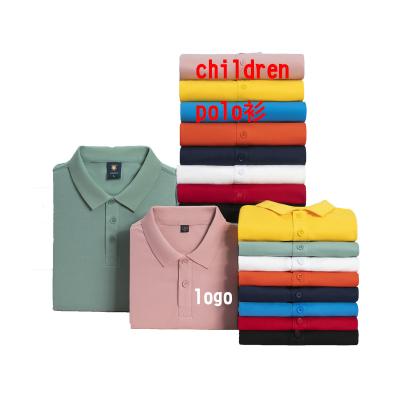 China Anti-Shrink Fashion Kids Oversized 100% Cotton Polo T-Shirts Custom Logo Kids Anti-Pilling 200 Grams Polo T-Shirt for sale