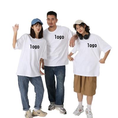 China Anti-Wrinkle Competitive Price Cotton T-shirts Custom Logo Round Neck Style 100% Loose T-shirts for sale