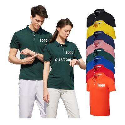 China 100% Polo Shirts Custom Logo Golf Embroidered Luxury High Quality Polyester Anti-wrinkle Men's Plain T-shirt Cotton Polo Shirts for sale