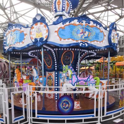 China Popular Guangzhou Elong Golden Carousel Merry Go Round For Amusement 12 Seats Carousel Horse for sale