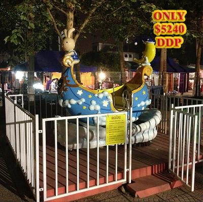 China Fiberglass and metal bunny captain boat, amusement park kiddie rides, China supplier for sale