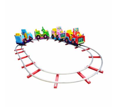 China Construction of electric train kids amusement train ride on electric train park rides car 3*5m for sale