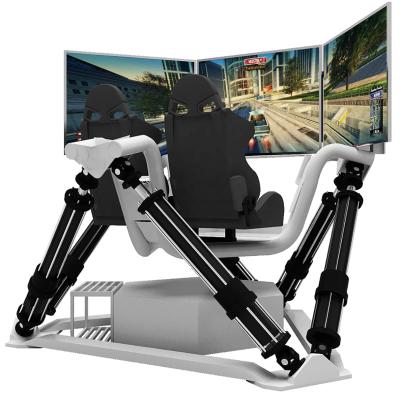 China F1 driving game machine cockpit for sale three-screen 6 DOF 3 six-axis vr racing racing car training simulator 2300*2292*1899mm for sale