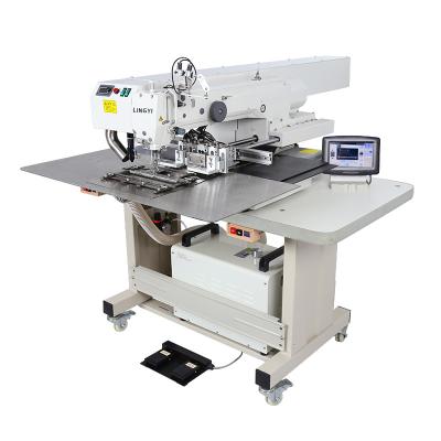 China Factory Automatic Programmable Fabric Pocket Cutting Laser Welting Sewing Machine Industrial Wholesale for sale