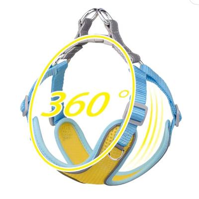 China Custom Walking Harness Mesh Dog Harness Breathable Outdoor Pet Backpack for sale