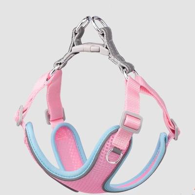 China Custom Adjustable Led Leather Dog Harness Rechargeable Rechargeable Safety Dog Harness Reflective for sale