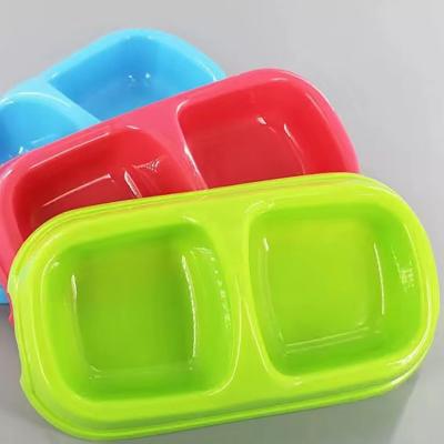 China Sustainable Plastic Candy Color Factory Price Pet Bowl Environmental Protection Material for sale