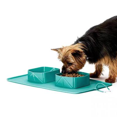 China Sustainable Pet Silicone Bowl For Food Water Bowl Slow Feeder Dog Bowls for sale