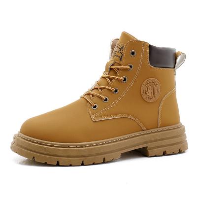 China Hard-Wearing Men's Martens Height Increasing boots winter yellow boots snow boots for sale