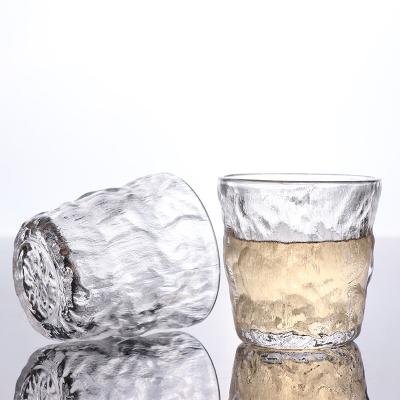 China Creative Factory Wholesale Fancy Glass Blowing Cup Whiskey Drinks Transparent Mug for sale