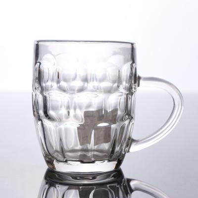 China Beer mug glass with handle low price glass beer mug beer mugs wholesale sublimation beer mug for sale