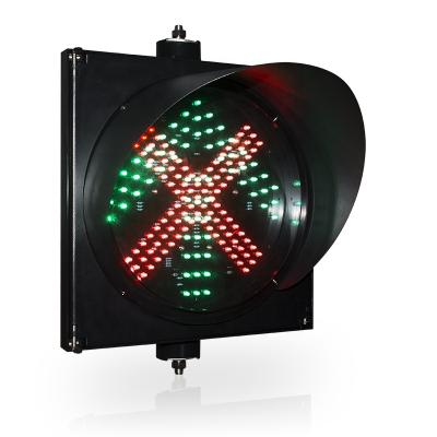 China Easy Installation 300mm Red Cross Green Arrow Led Traffic Lights Light for sale